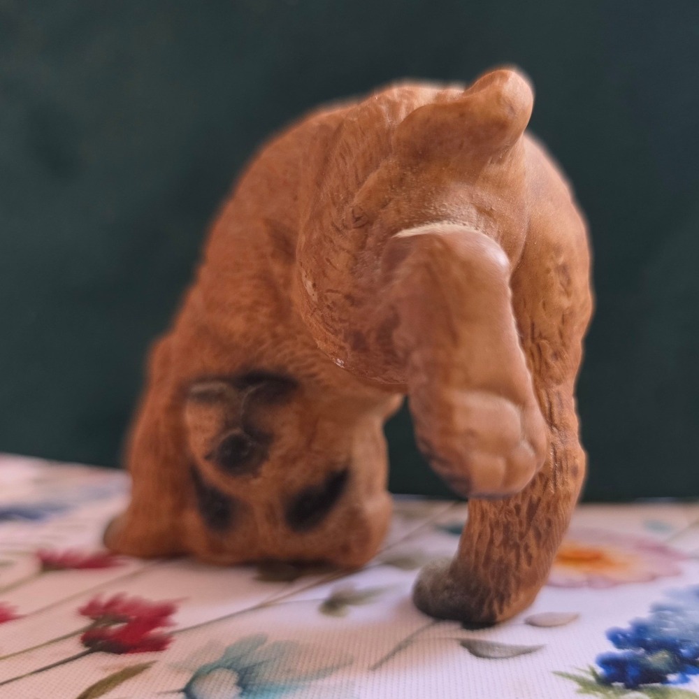 J.S.N.Y. Ceramic Dog Figurine Small Brown Fair Vintage Puppy Taiwan - Picture 3 of 7